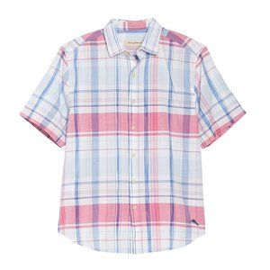Tommy Bahama Short Sleeve Baracoa Bay Plaid Shirt